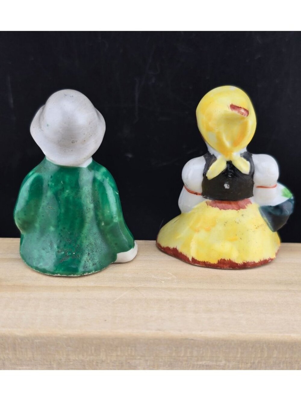 Vintage Porcelain Boy & Girl Shelf Sitter Figures Occupied Japan - Picture 8 of 15